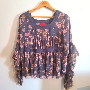 Christina V Floral Top